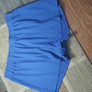 SHEIN Vibrant Blue Athletic Shorts